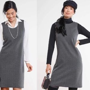 Miik dress and matching jacket herringbone grey size S